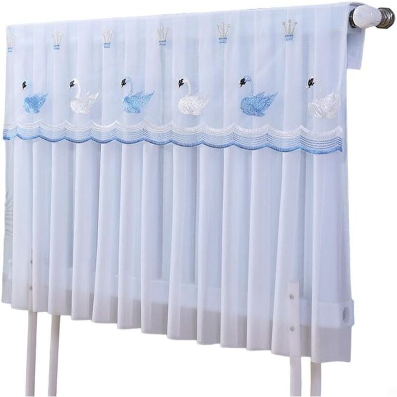 CCYKXA Heizkörperabdeckung zum Schutz vor Staub und Rauch, dekorative Heizdecke 180 x 70 cm, staubdichtes Gaze-Gewebe für Heizkörper im Haushalt
