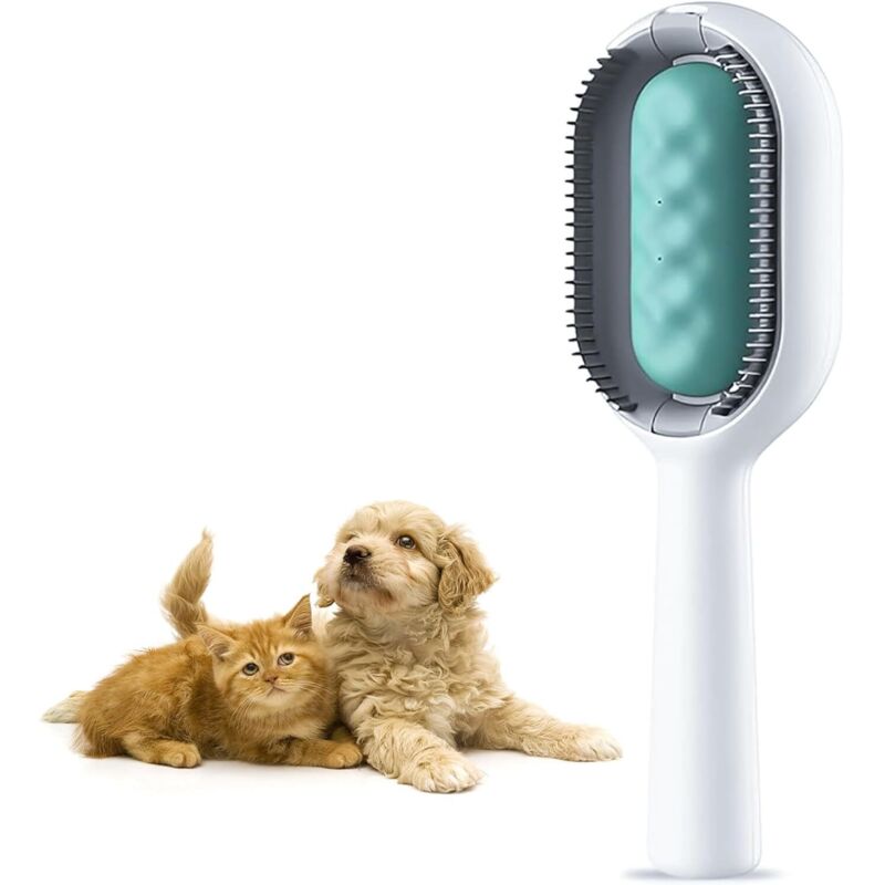 Ccykxa - Katzen- und Hundebürste, Katzen- und Hundepflegebürsten, Mehrzweck-Haustier-Reinigungsbürste zum Entfernen abgestorbener Haare und