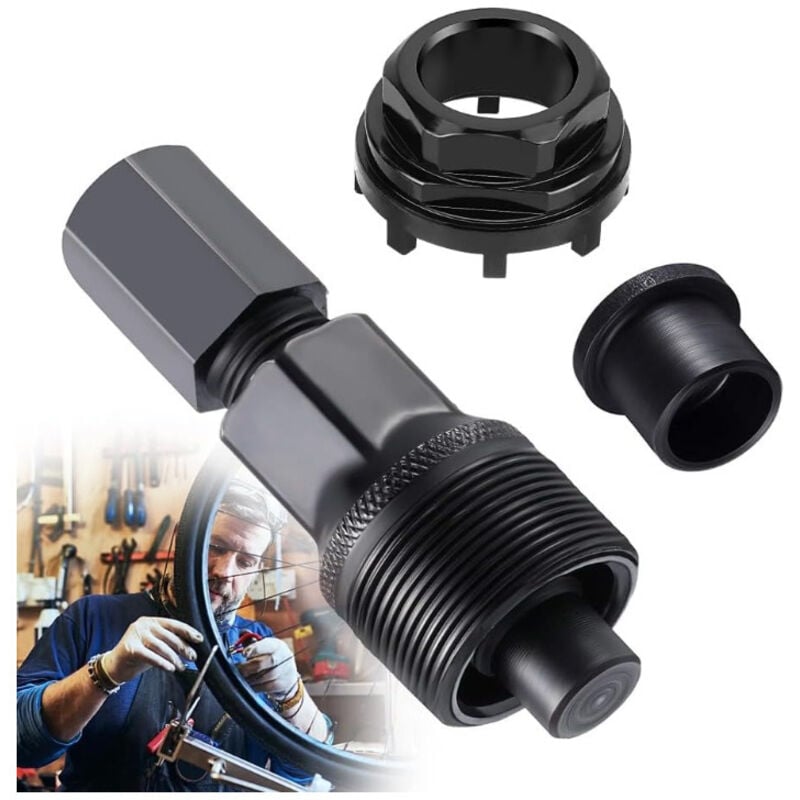 CCYKXA Kompaktes Fahrradkurbelabzieher-Reparatur- und Wartungswerkzeug für Fahrräder, Fahrradkurbelabzieher, kompatibel mit MTB, Straße, BMX, einfach