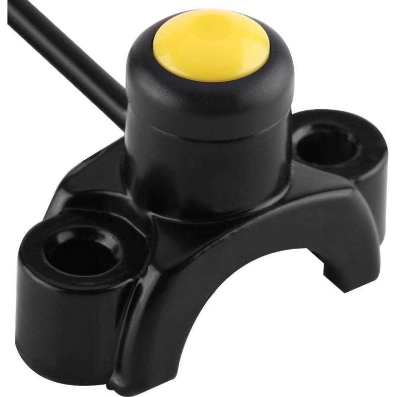 CCYKXA Motorrad-Lenker-Druckknopfschalter, Motorrad-Startknopf, 22-mm-Universal-Motor-Druckknopf-Startschalter Zündung Ein/Aus für Pitbike, Dirtbike,