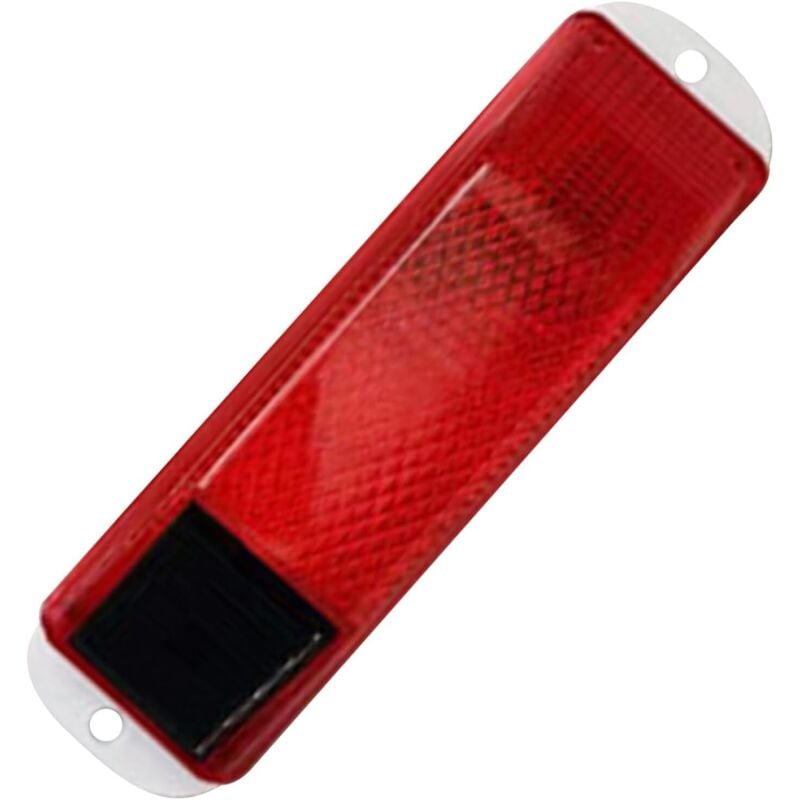 CCYKXA Solar-Blinkwarnleuchte – wasserdichtes LED-Leuchtfeuer, Sensor Sicherheitssignal für den Außenbereich für Absperrung, Zaun, Straße, Baustelle,