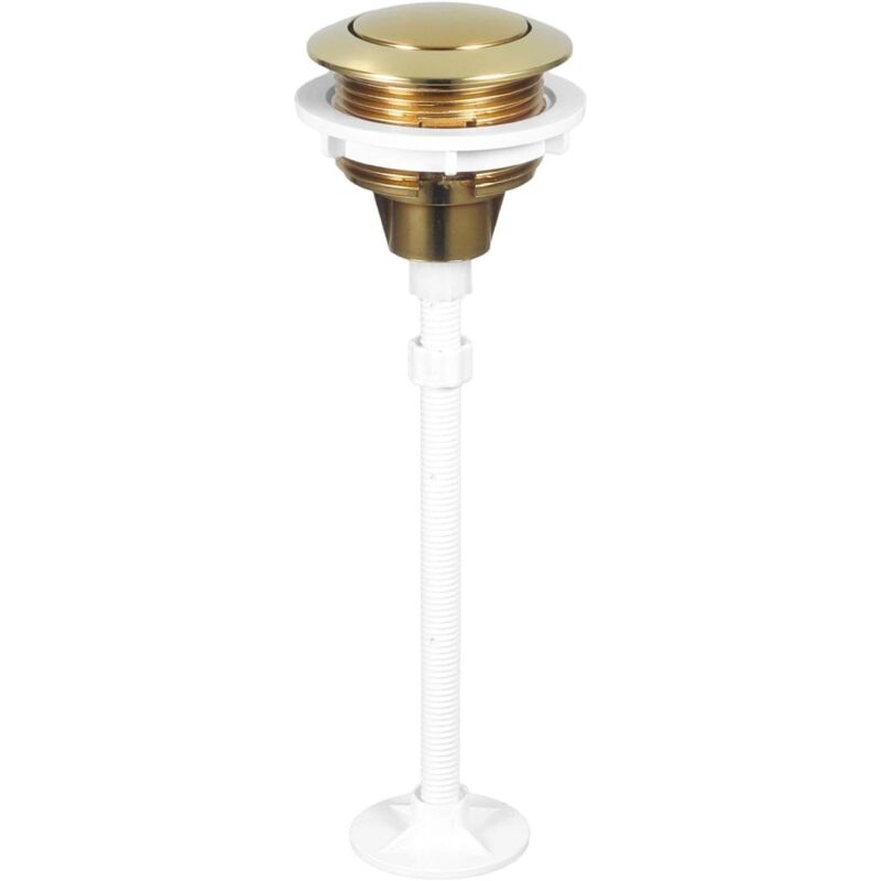 CCYKXA Spülknopf für Toilette, runder Spülkastenknopf, einfache Bedienung, einfache Installation, Ersatzteile für die Toilette, für Zuhause, Gold