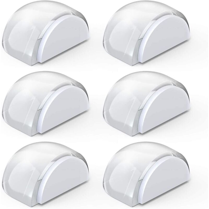 Ccykxa - Türstopper, transparente Türstopper, selbstklebende Türstopper für Böden und Parkett, Türstopper-Schutz für Türen und Wände, 6 Stück