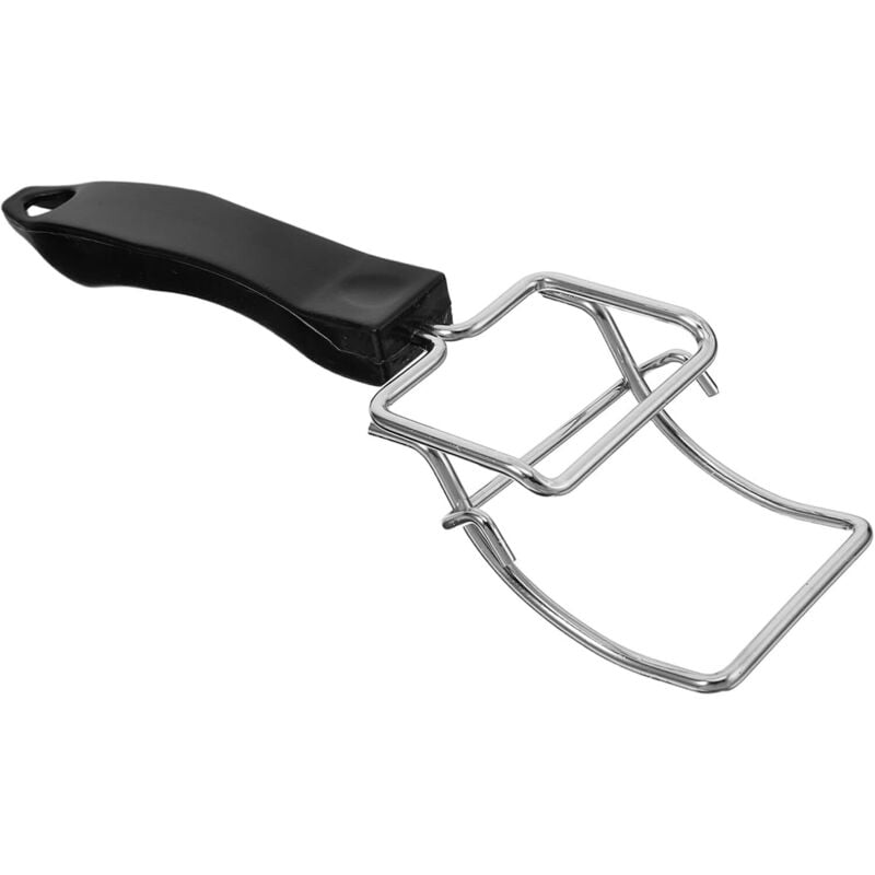 CCYKXA Verbrühungssichere Ofenzange aus Edelstahl, multifunktionales Ziehwerkzeug für Toaster und Luftfritteuse, verstärkte Sicherheit, Küchenzubehör