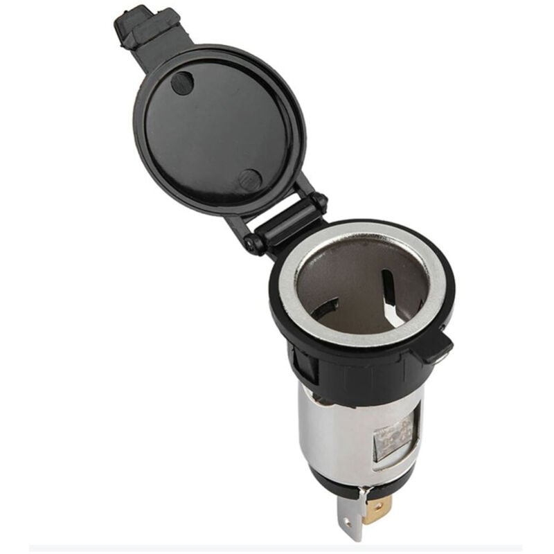 Ccykxa - Zigarettenanzünder-Steckdose, 12–24 v Zigarettenanzünder-Adapter, Zigarettenanzünder-Buchse, staubdichte Zigarettenanzünder-Buchse für Auto,