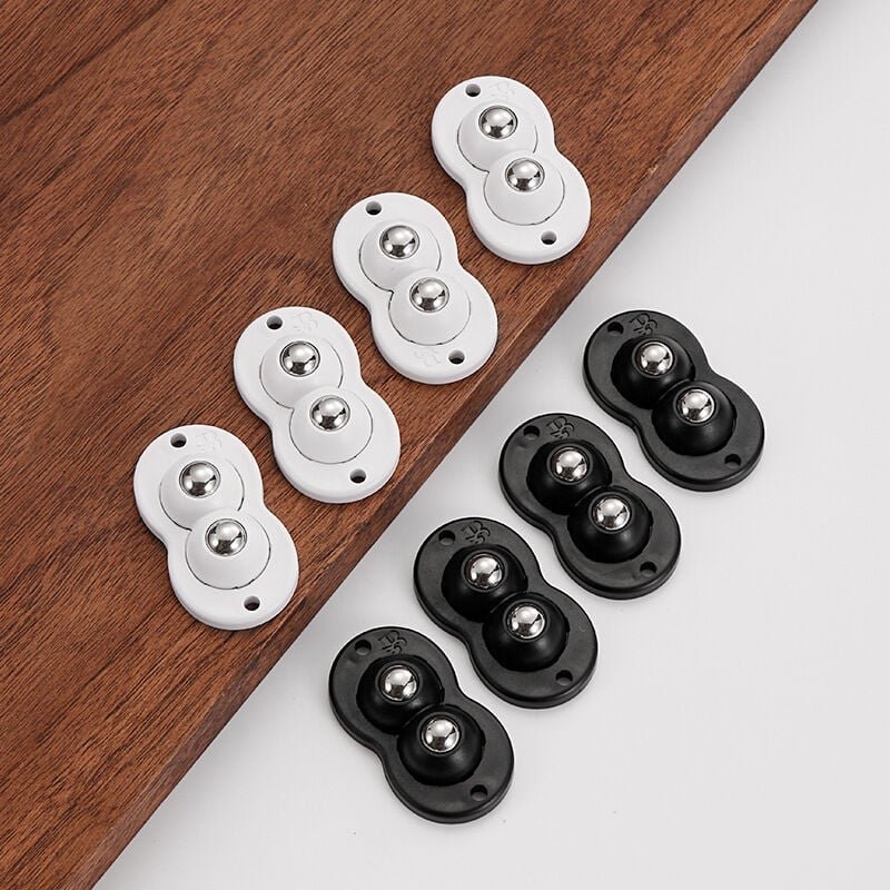 Mini-Rollen für Küchengeräte, selbstklebende Lenkrollen, kleine Möbelrollen, 8 Stück (enthält nur kleine Rollen) - Ccykxa