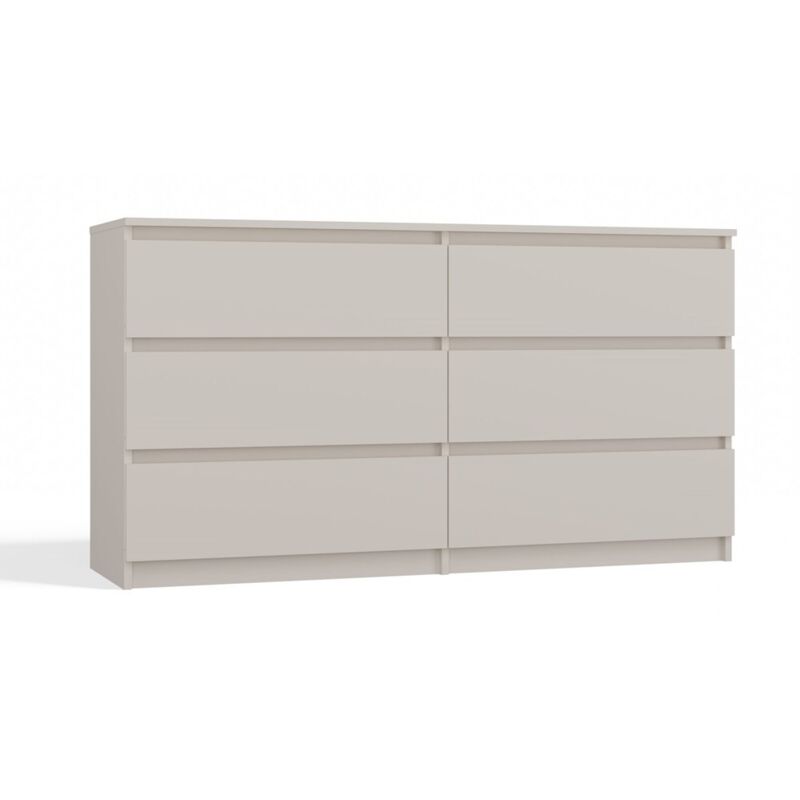 Cdf Kommode Malwa M6 140 Farbe: Beige Schrank für Dokumente, Kleinigkeiten Ideal für Wohnzimmer, Schlafzimmer, Kinderzimmer, Jugendzimmer und Büro 6