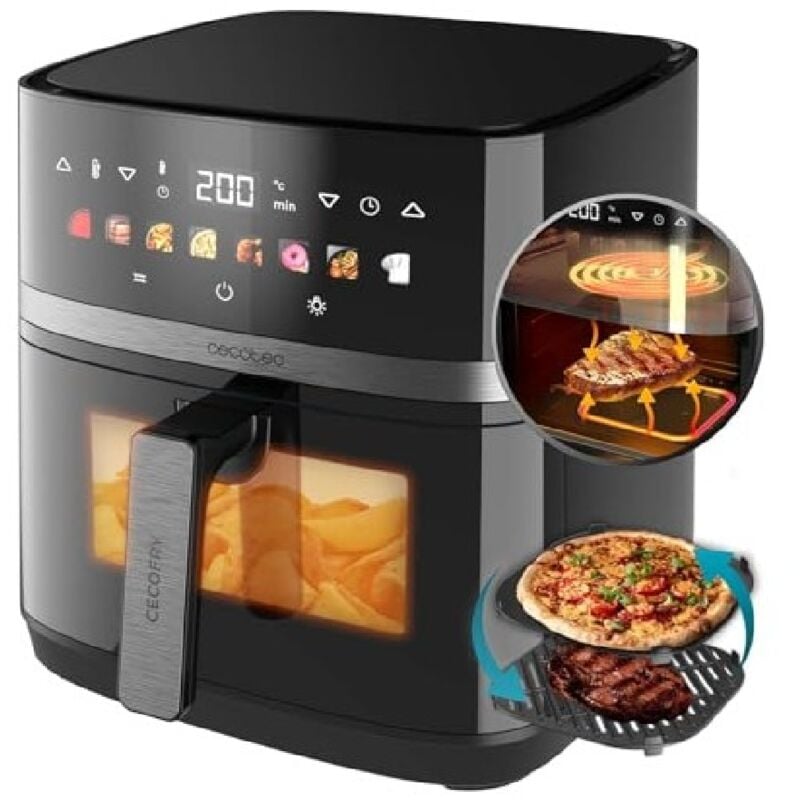 Cecotec Ölfreie Fritteuse Cecofry&Grill Duoheat 8000