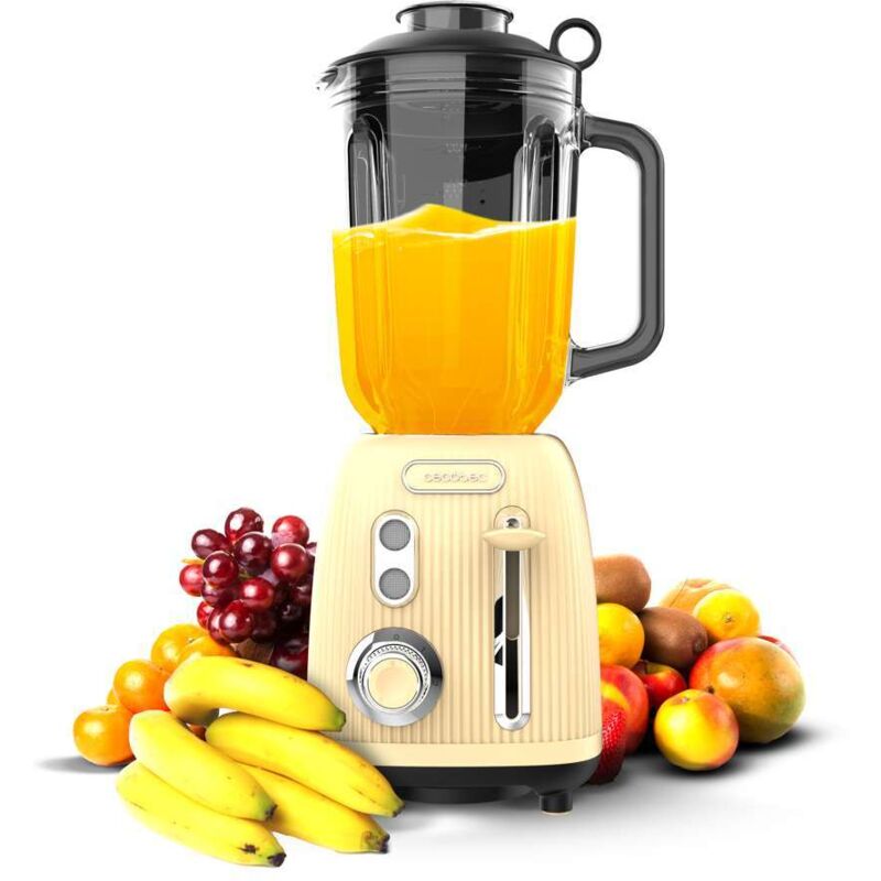 Standmixer Power Black Titanium RetroYellow - Cecotec