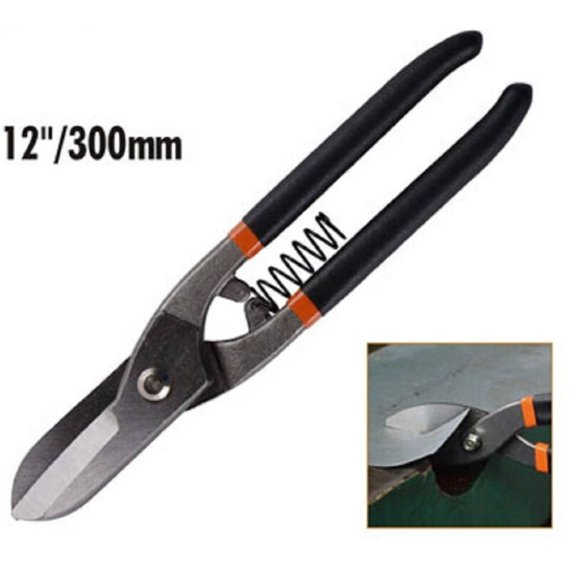 Trade Shop Traesio - Trade Shop - gemeinschaft lamiere ferro 12' mit mul forbici taglio lungo dritto 30CM -