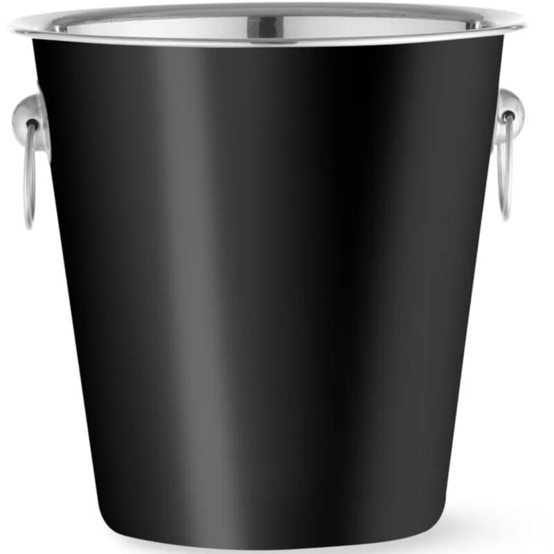 Sektkühler, Stahl, 3,3 l, Ø 220 x 190 mm - schwarz