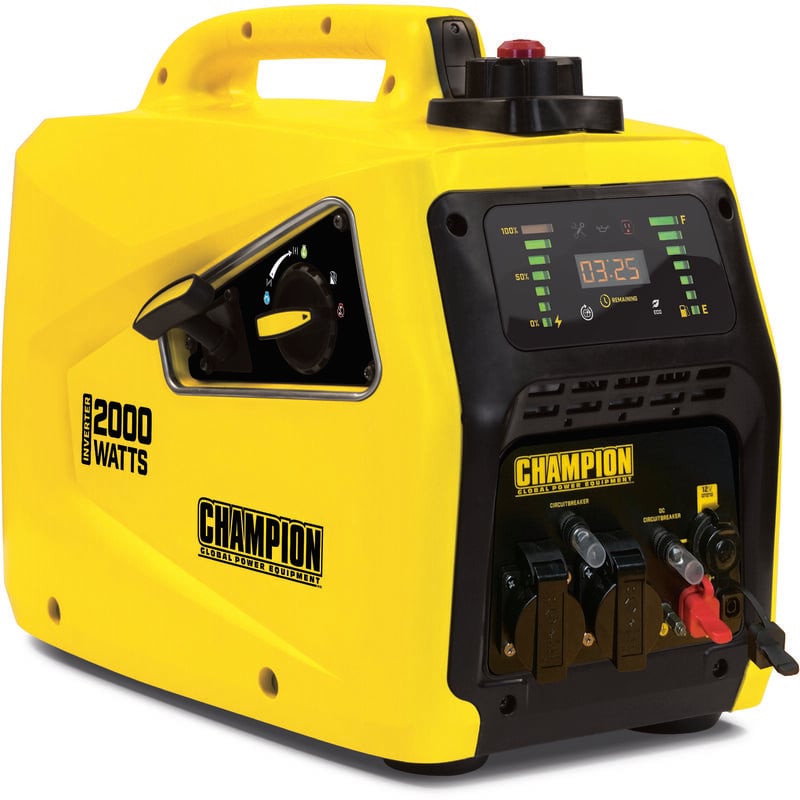 Champion - Power Equipment Strominverter Benzin 2000 Watt, tragbar mit LED-Anzeige
