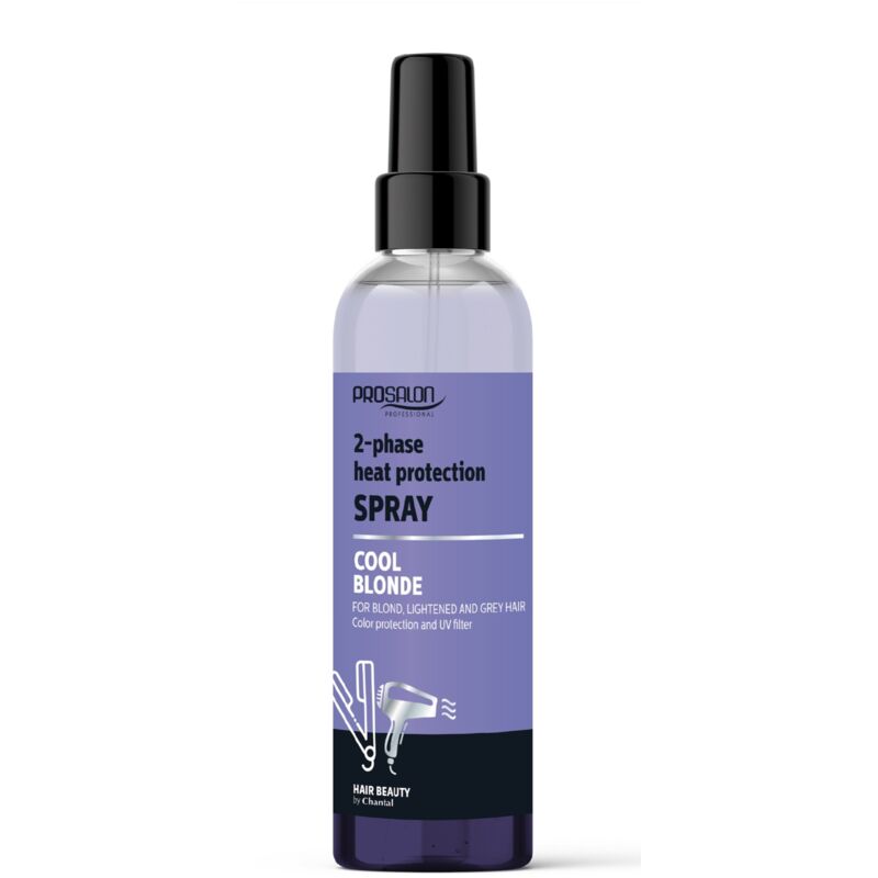 CHANTAL ProSalon Cool Blonde Zwei-Phasen-Hitzeschutzfluid für blondes, aufgehelltes und graues Haar, 200 ml
