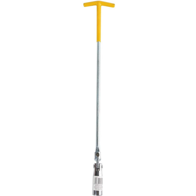 Trade Shop Traesio - Trade Shop - chiave candela snodata 50CM diametro 21 mm manutenzione auto impugnatura gommata -