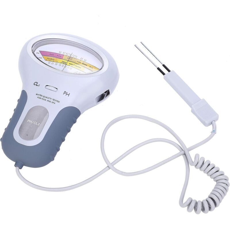 Chlor- und pH-Tester CL2 mit Sonde, Wasserqualitätsanalysator für Schwimmbäder, Nachfüllzubehör für Spa-Tester, pH-Tester für Pools, elektronischer