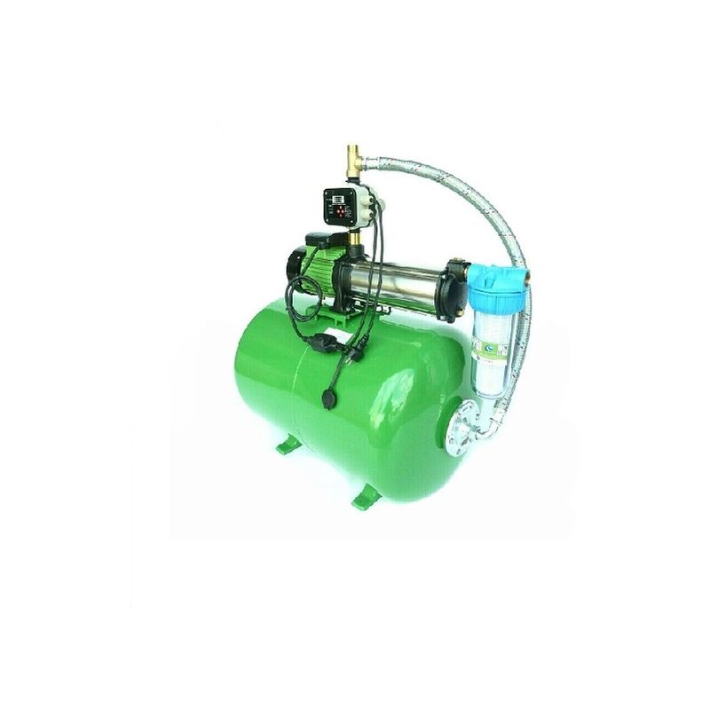 CHM GmbH® Hauswasserwerk 150 Liter 11 Bar Druck 6000 L/h mit einstellb. Druckschalter mit LCD Display und Trockenlaufschutz