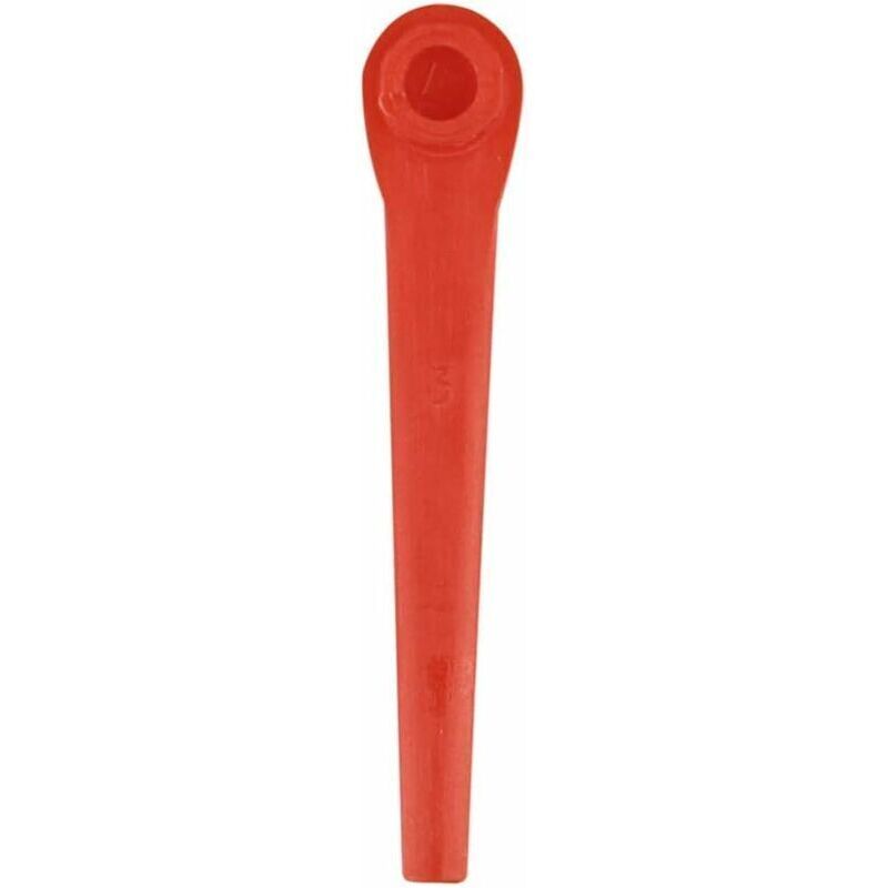 CHOYCLIT 100 Stück Kunststoffmesser für Gardena Rasentrimmer, Ersatzmesser für Gardena Rasentrimmer und Akku-Rasentrimmer