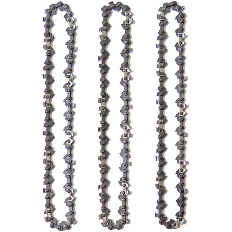 CHOYCLIT 3er-Pack Hochentasterketten für 10 Zoll (25 cm) Schwert, 40 Treibglieder, geringer Rückschlag, kompatibel mit Black & Decker, Ryobi und