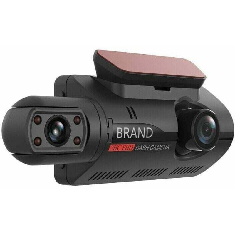 CHOYCLIT Auto-Dashcam vorne und hinten, Full HD, 140° Weitwinkel, vorne + innen, 1 Stk.