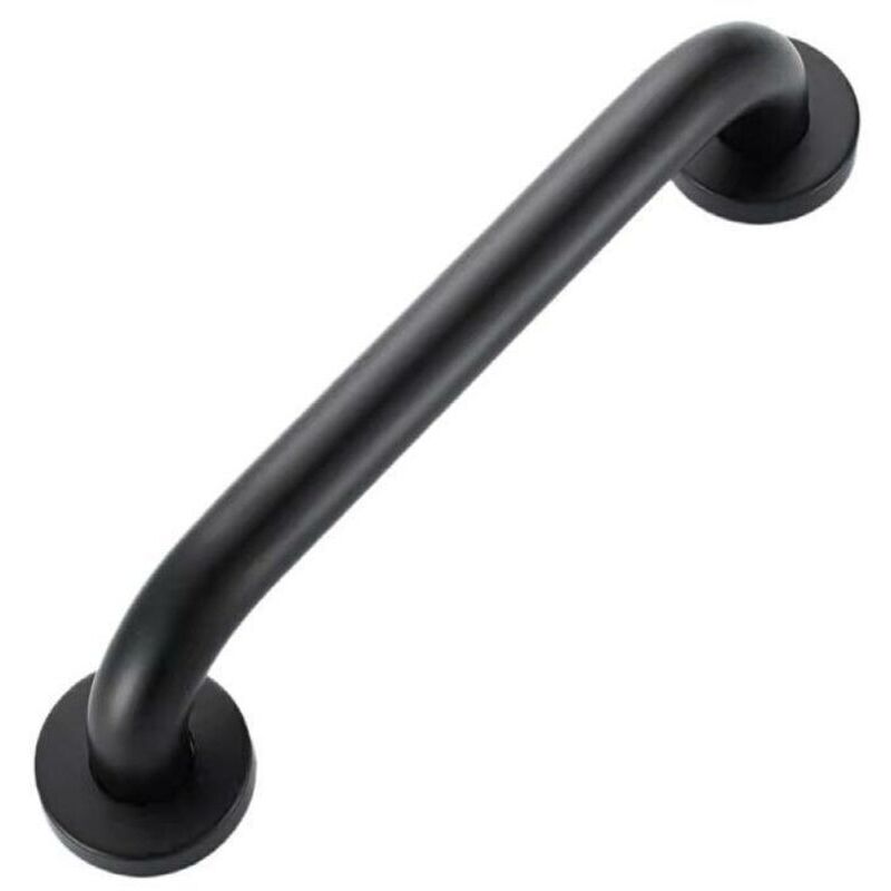 CHOYCLIT Haltegriff, Schwarz 400 mm – Haltegriff für die Dusche, Sicherheitsgriff für die Dusche, Haltegriff für behindertengerechte Toiletten,
