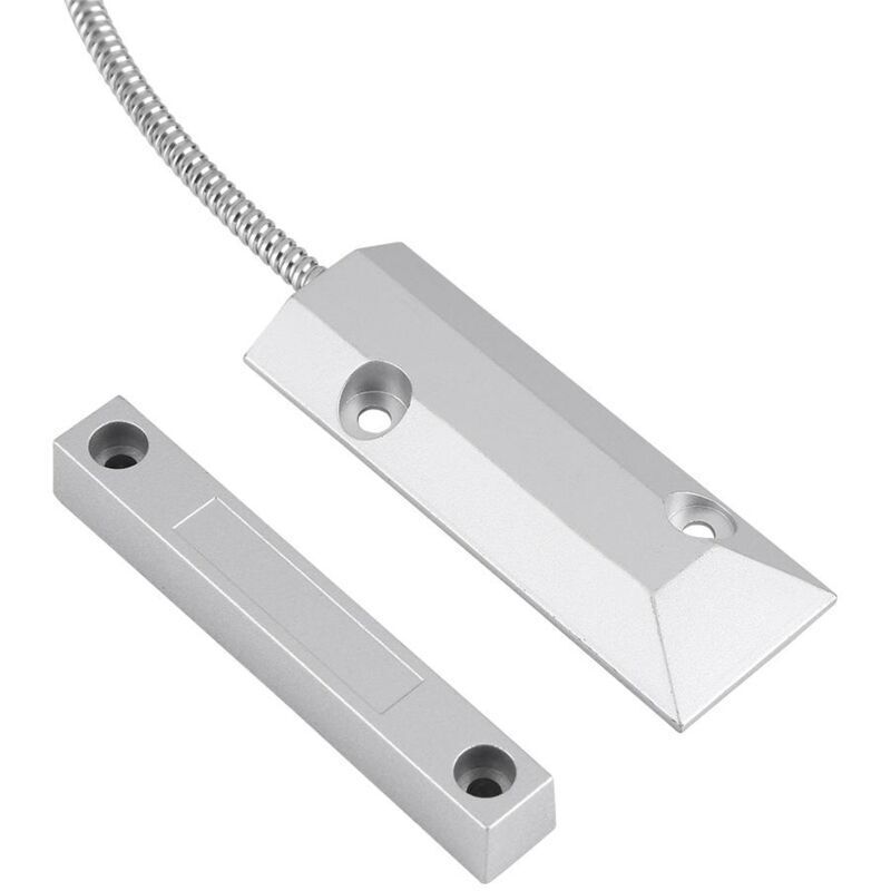 CHOYCLIT Magnetische Erkennungskontakte, Tür-/Fenster-Magnetkontakt, Tür-/Fenster-Magnetkontakt, kabelgebundener Sensor-Detektorschalter für die