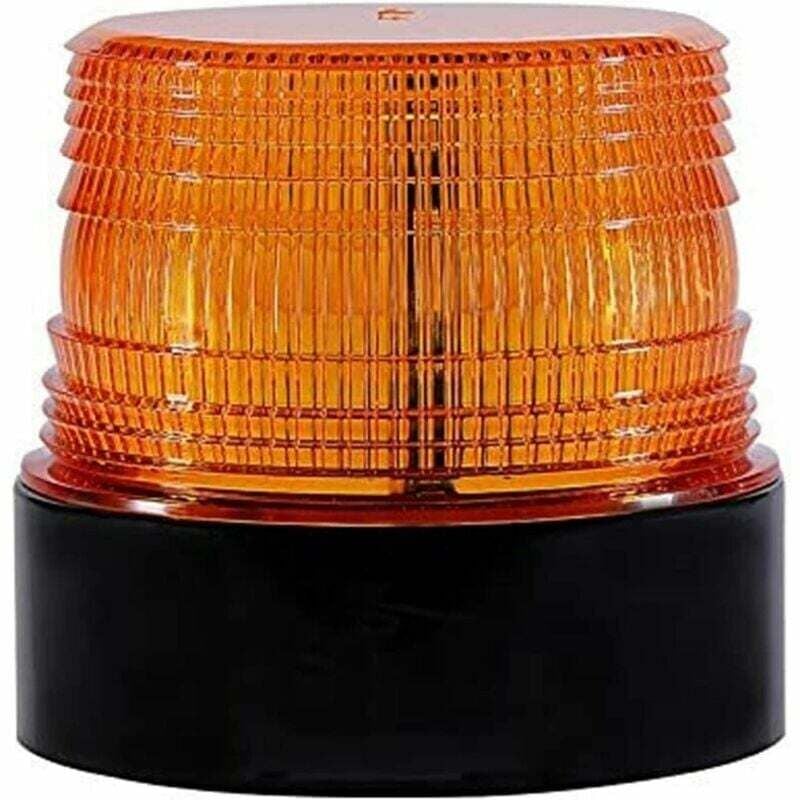 CHOYCLIT Orange LED-Leuchtfeuer, 12 V, kabellos, Blitzlicht, magnetisch, blinkend, Notfall-Signalleuchten für Auto, Fahrzeug, wiederaufladbar