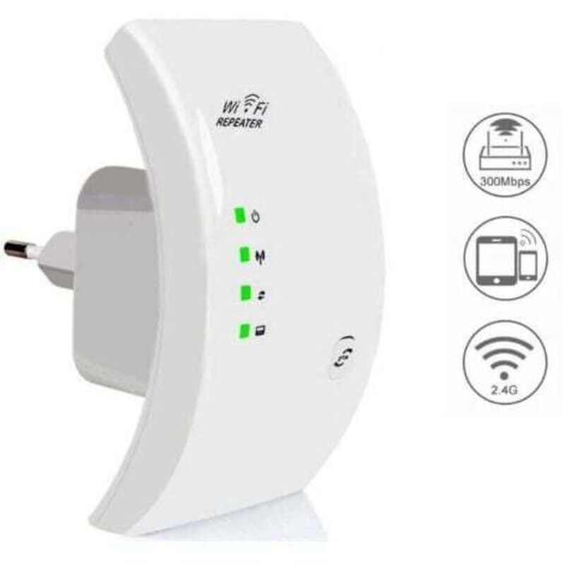 CHOYCLIT Sonstiges Zubehör für die Heimautomatisierung, WLAN-Repeater, Leistungsstarker WLAN-Verstärker, WLAN-Extender N300, WLAN-Signalverstärker, 1