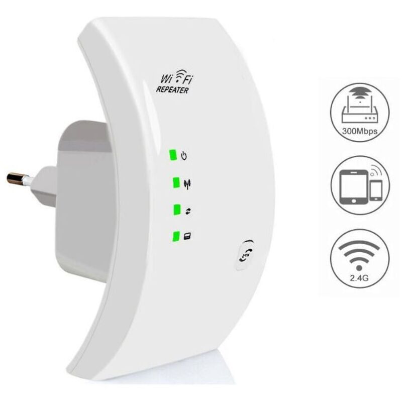CHOYCLIT Sonstiges Zubehör für die Heimautomatisierung, WLAN-Repeater, Leistungsstarker WLAN-Verstärker, WLAN-Extender N300, WLAN-Signalverstärker, 1