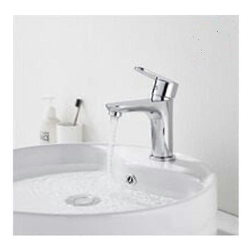 Alovez - Chrom Badezimmer Wasserhahn, Badezimmer Mischbatterie, Waschbecken Wasserhahn, Waschbecken Mischbatterie für Badezimmer