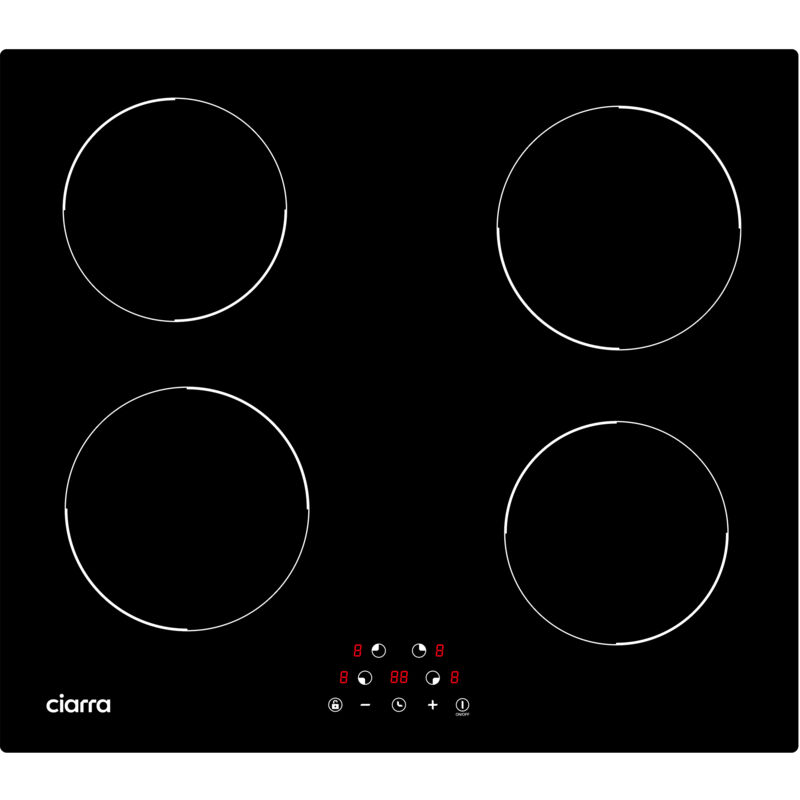 Ciarra - Induktionskochfeld 59cm 6000W Timer Touch-Sensitive Kochfeld CD4BIH-D