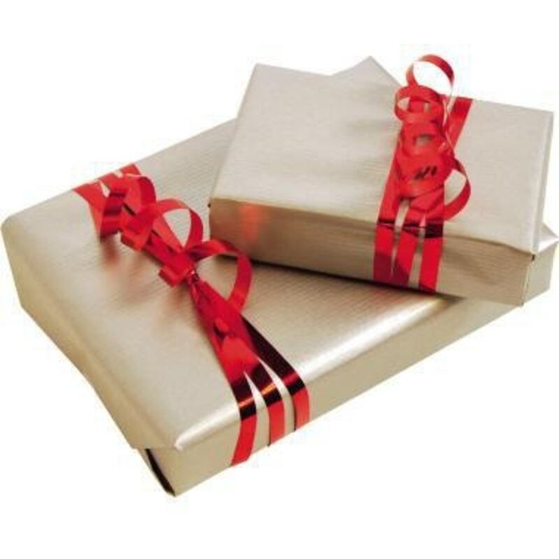 Geschenkpapier 70 cm x 3 m (b x l) Kraftpapier silber