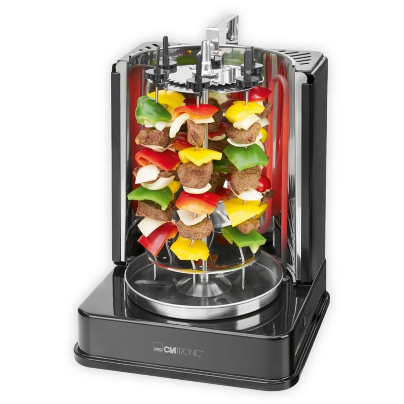 Clatronic - dvg 3686 schwarz Döner-Vertikal-Multigrill