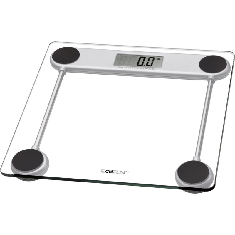 Clatronic - pw 3368 Personenwaage digital Wägebereich (max.)=150 kg Glasklar