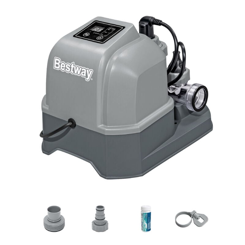 Bestway - Flowclear Hydrogenic Salt Chlorinator für Pools bis zu 26.498 l mit Timer und Selbstreinigungsmodus