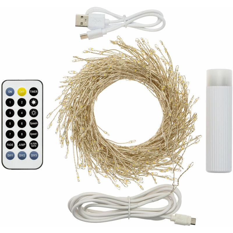 Lotti - Cluster 3m M-P18 300 MicroLED Telec. ir 21F Weihnachtsbeleuchtung