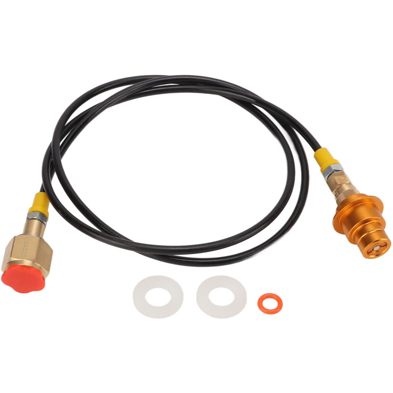 CO2-Flaschenadapterrohr, 60 Zoll Adapterrohr für Soda-Maschine, reiner Messing-Adapteraufsatz, Flaschenadapterrohr für Soda-Maschine (CGA320)