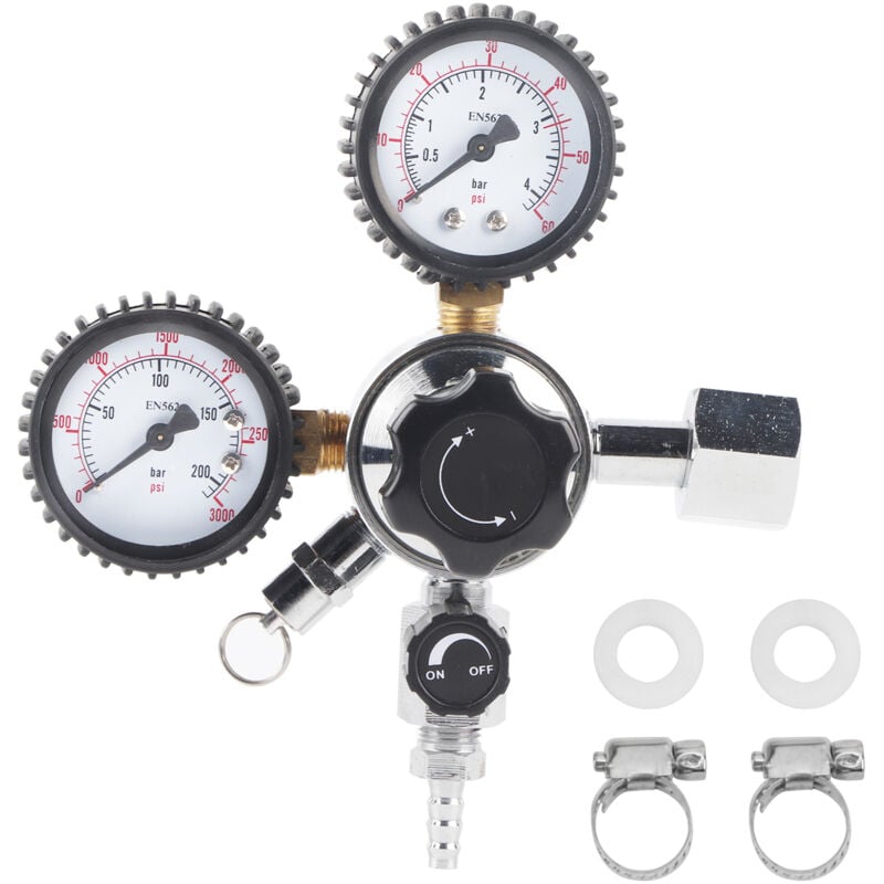 CO2-Regler, Bier-Soda-Fass, berdruckventil, selbstgebrautes Bier, Gasleitung, Baugruppe W21,8, EU-Stecker