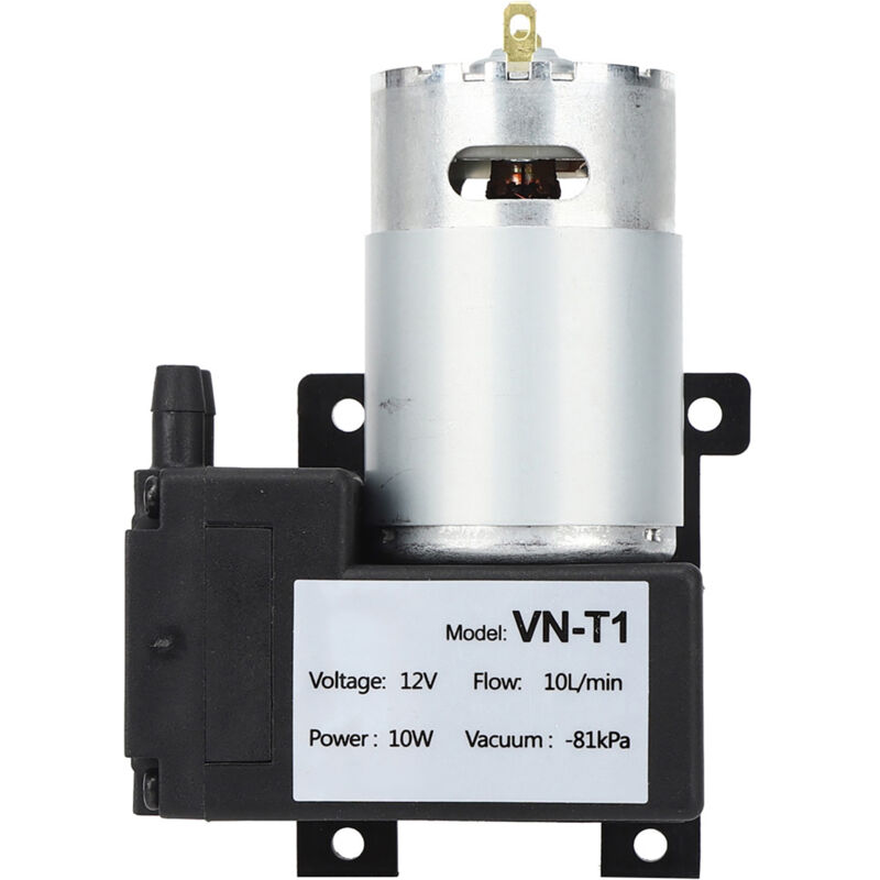 Cocoarm Mini-Vakuumpumpe, technischer Kunststoff, geräuscharmer elektrischer Antrieb, 10L/Min Luftpumpe für industrielle Anwendungen (DC12V).