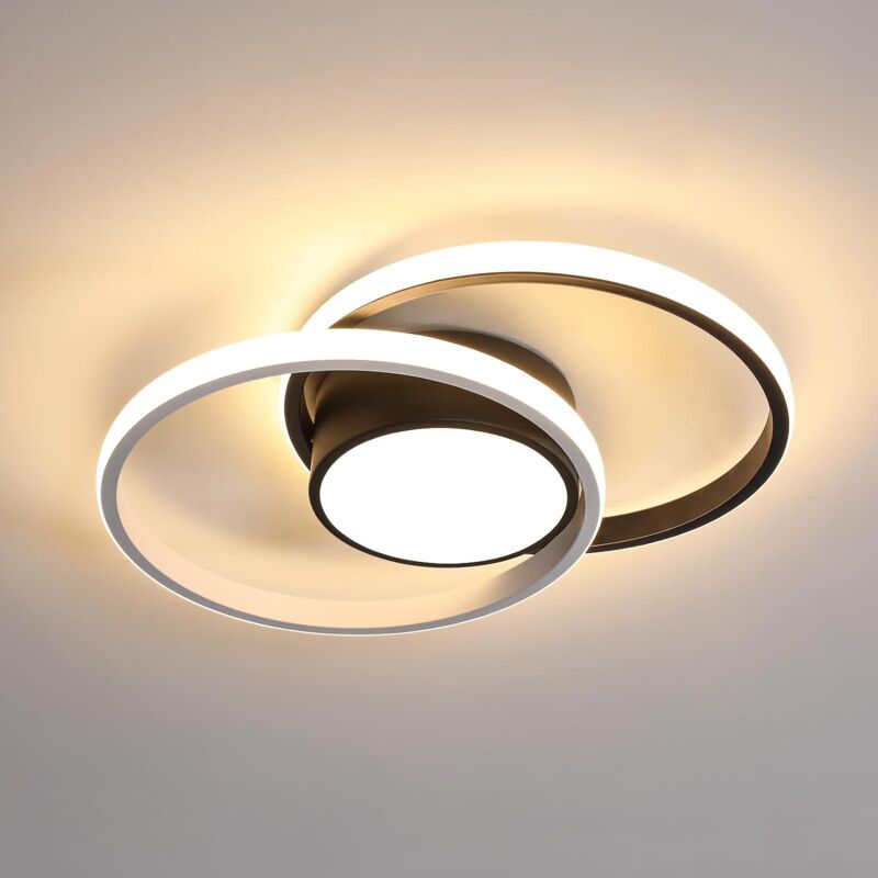 Comely - Moderne LED-Deckenleuchte für Wohnzimmer, Deckenleuchte für Küche, Runde Deckenlampe für Schlafzimmer und Wohnzimmer, Durchmesser 40 cm