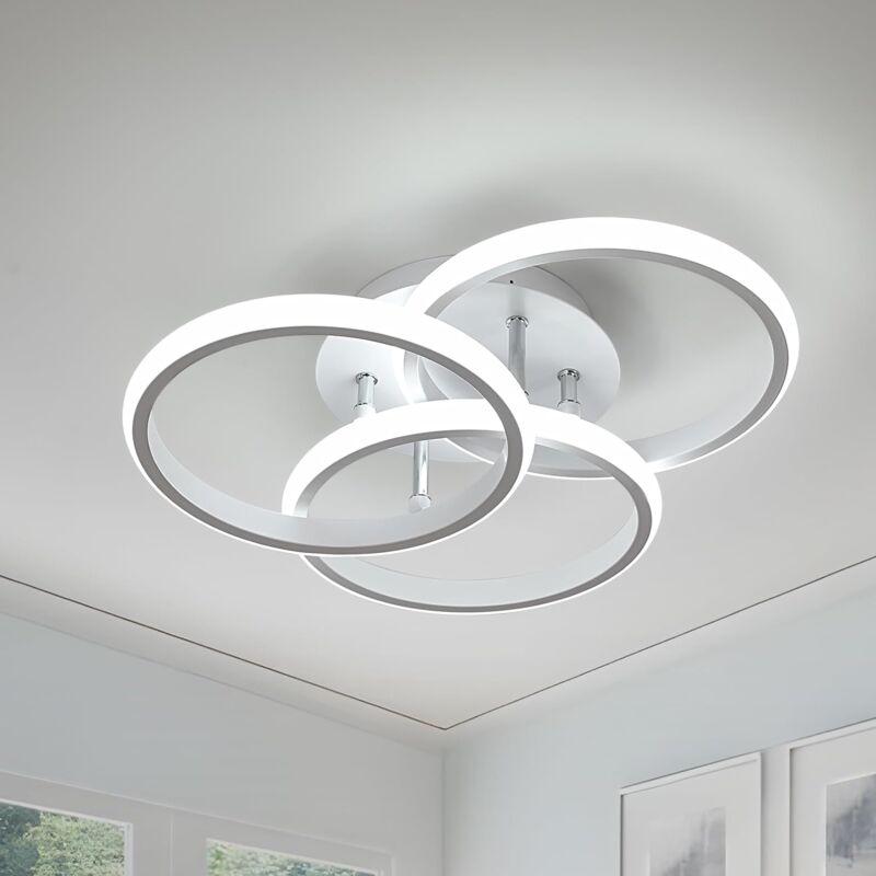 Comely - Moderne led Deckenleuchte, 40W 4500LM Rund, LED-Deckenleuchte aus Aluminium, Innenraum-Deckenleuchte für Schlafzimmer, Wohnzimmer, Küche,
