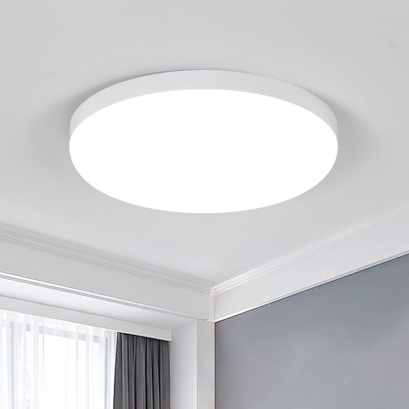 Comely - Runde LED-Deckenleuchte, Badezimmer-Deckenleuchte, 32 w, 2958 lm, IP54 wasserdicht, 6500 k Kaltweiß, moderne Deckenleuchte für Badezimmer,