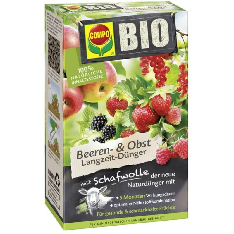 Bio Beeren Langzeit-Dünger mit Schafwolle 2kg - Compo