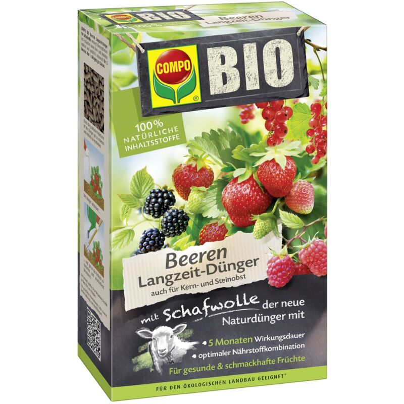 Bio Beeren Langzeit-Dünger mit Schafwolle 750g - Compo