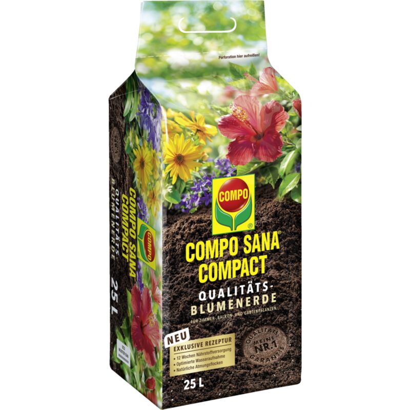 COMPO SANA COMPACT Qualitäts-Blumenerde 25l