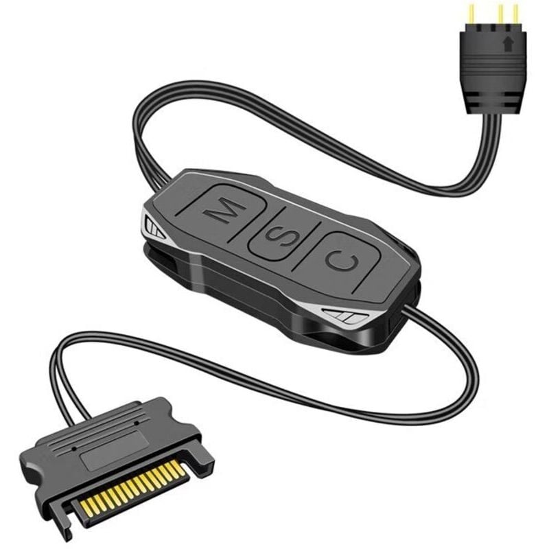 Controller argb KZQ alimentatore sata, controller per ventole rgb, controller per strisce luminose fai da te, strisce luminose argb, pannelli di