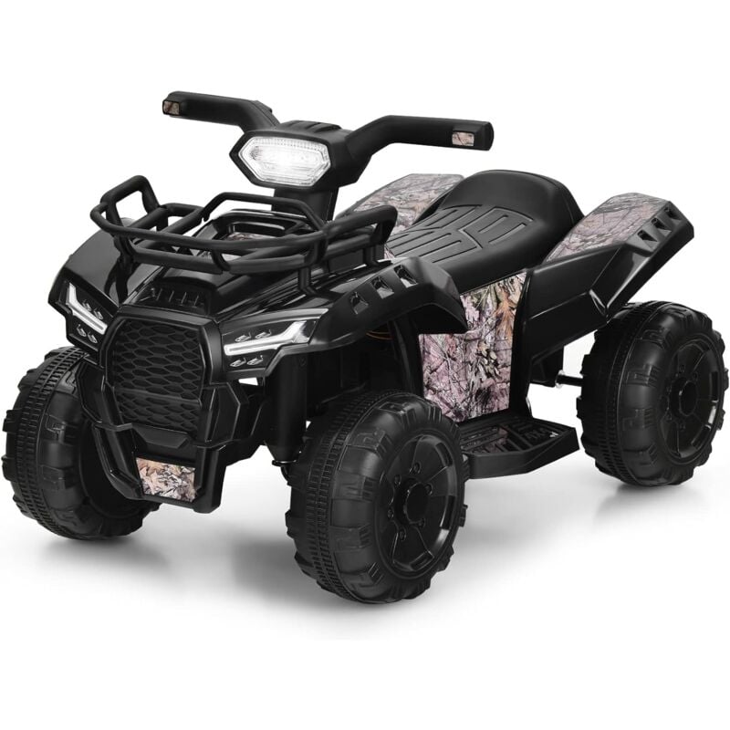 COSTWAY 6V Elektro Kinderquad mit Stauraum, mit Musik, Hupe und LED Scheinwerfer, 2 km/h, Mini Elektroquad, Kinder Quad, für Kleinkinder ab 18