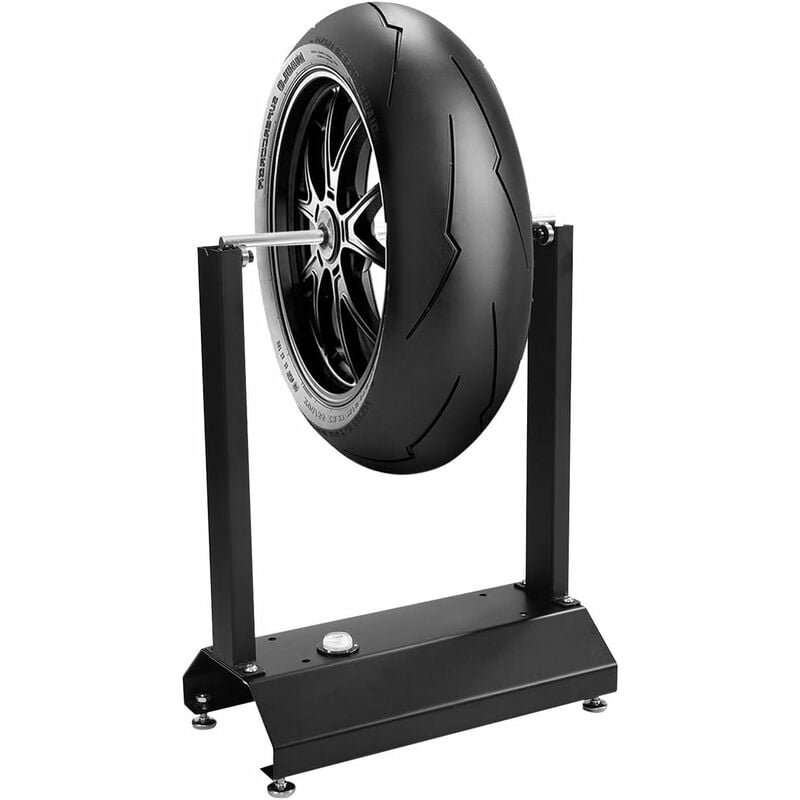 Costway - Auswuchtgeraet für Motorradraeder, Auswuchtbock Motorradreifen Felgenauswuchtmaschine, Radauswuchtmaschine mit verstellbaren Kegeln 40,5 x