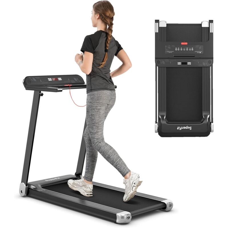 Klappbares Laufband App-kontrolliert Bluetooth3 Modi 12 voreingestellte Programme led Display 0-12km/h bis 90kg belastbar inkl. Sicherheitsschlüssel
