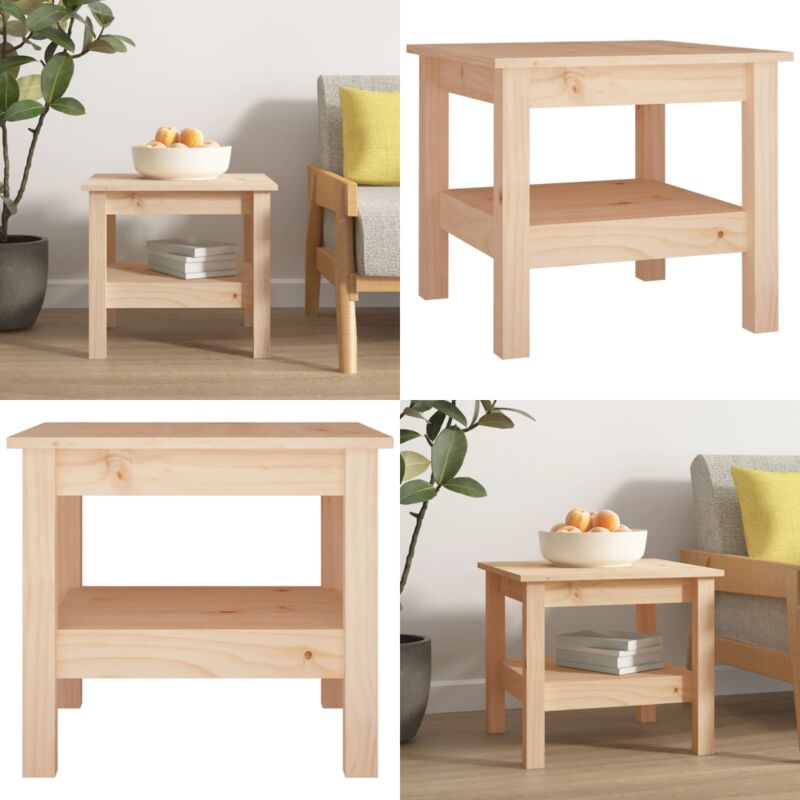 Vidaxl - Couchtisch 45x45x40 cm Massivholz Kiefer - Holz Couchtisch - Kiefernholz Couchtisch - Beistelltisch - Wohnzimmerstil - Rustikal Möbel - Home