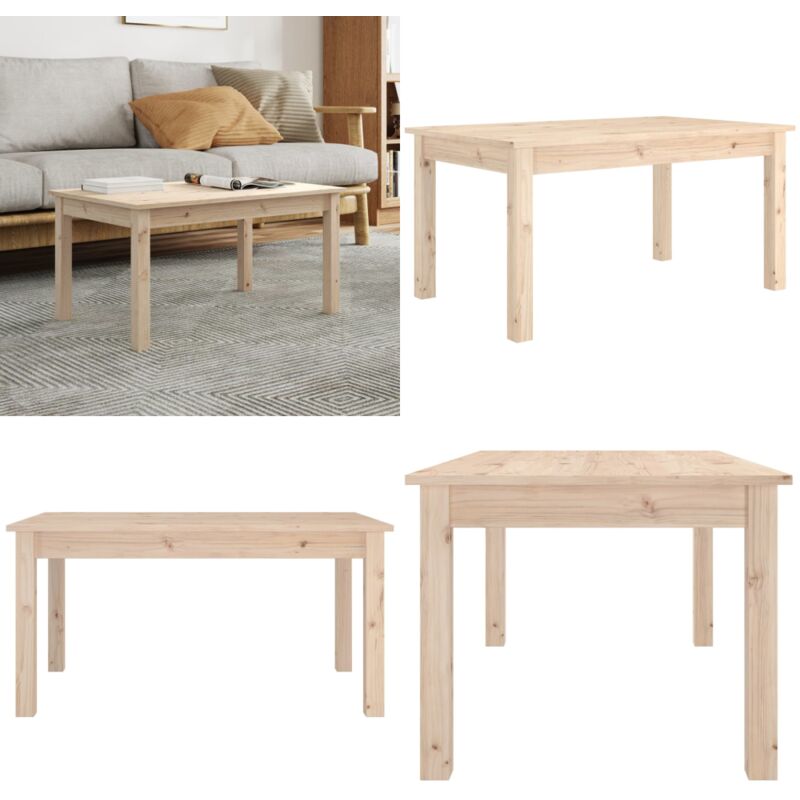 Vidaxl - Couchtisch 80x50x40 cm Massivholz Kiefer - Holz Couchtisch - Kiefernholz Couchtisch - Massiver Couchtisch - Beistelltisch - Wohnzimmerstil